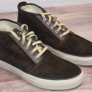 Sperry Top Sider Men's High Top Sneakers Shoes Suede size 9M Brown